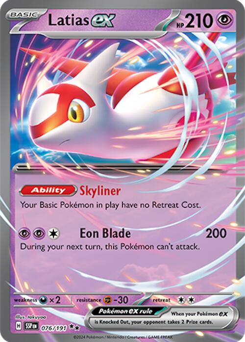 Latias ex (076/191) [Scarlet & Violet: Surging Sparks] - Pokémon - Card Brawlers | Quebec | Canada |