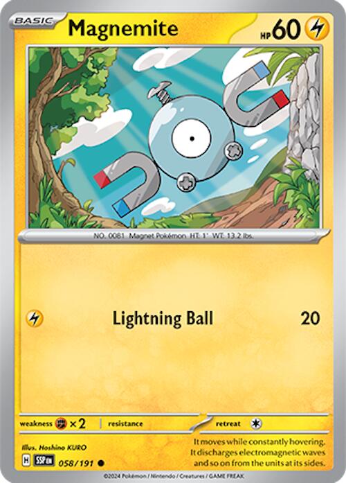 Magnemite (058/191) [Scarlet & Violet: Surging Sparks] - Pokémon - Card Brawlers | Quebec | Canada |