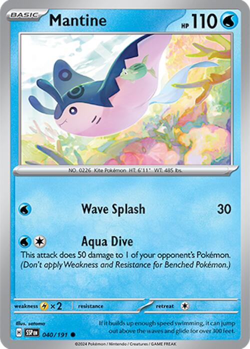 Mantine (040/191) [Scarlet & Violet: Surging Sparks] - Pokémon - Card Brawlers | Quebec | Canada |