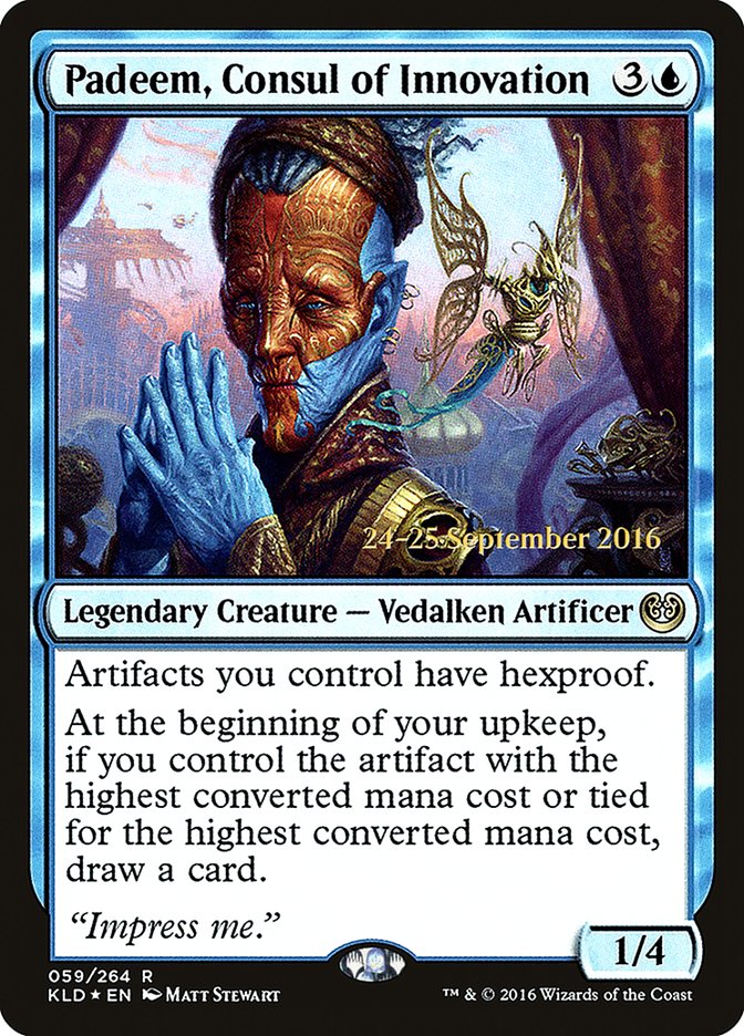 Padeem, Consul of Innovation [Kaladesh Prerelease Promos] - Magic: The Gathering - Card Brawlers | Quebec | Canada |