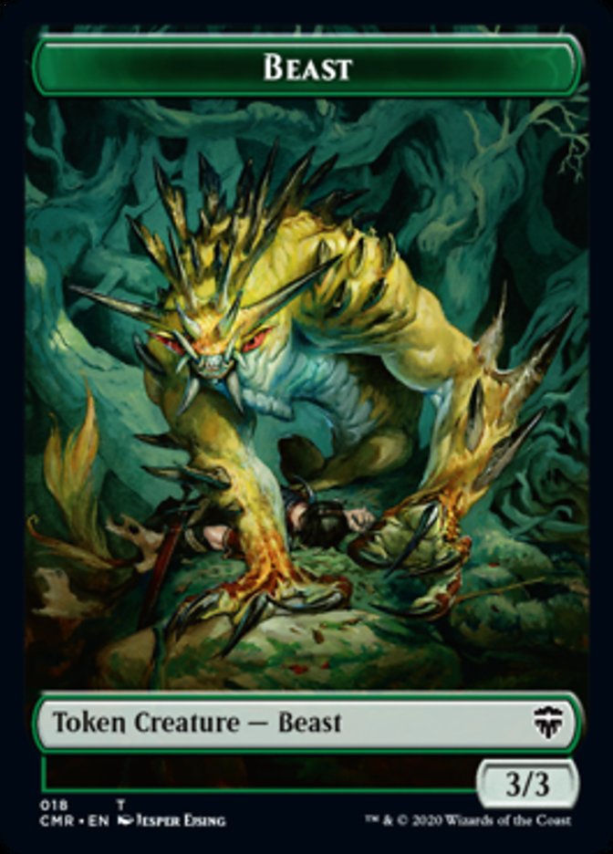 Beast (18) // Beast (19) Double-Sided Token [Commander Legends Tokens] - Magic: The Gathering - Card Brawlers | Quebec | Canada |