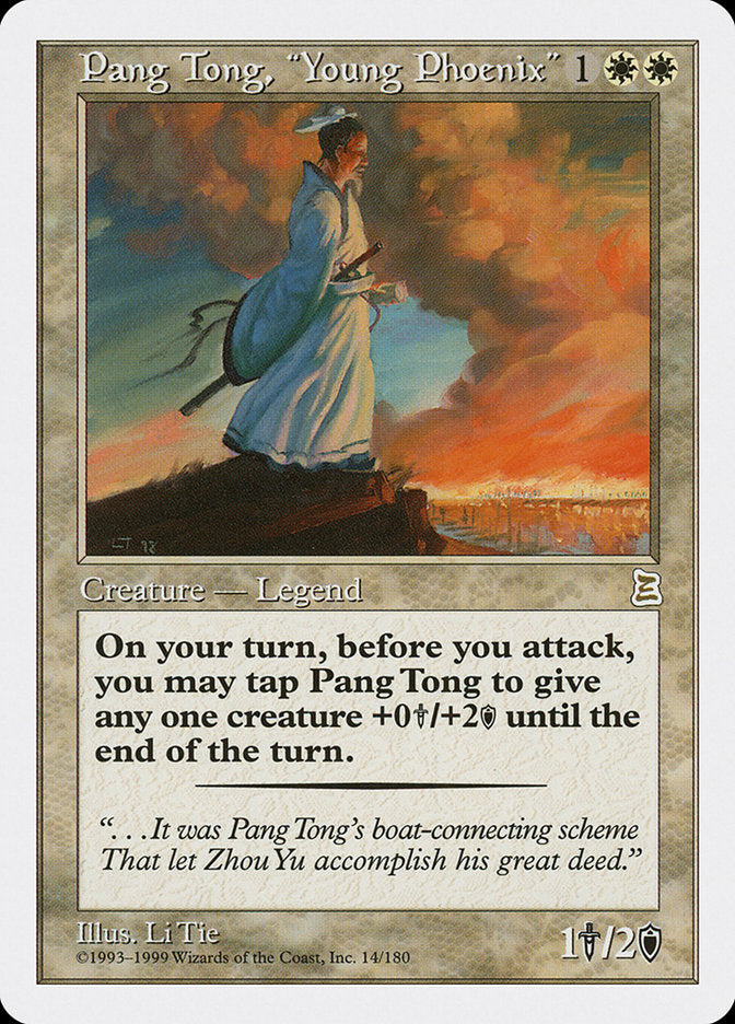 Pang Tong, "Young Phoenix" [Portal Three Kingdoms] - Magic: The Gathering - Card Brawlers | Quebec | Canada |