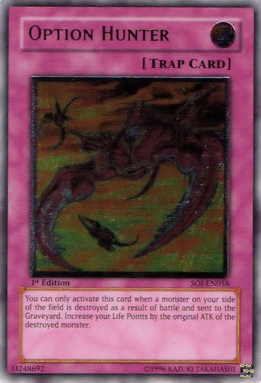 Option Hunter (UTR) [SOI-EN058] Ultimate Rare - Yu-Gi-Oh! - Card Brawlers | Quebec | Canada |