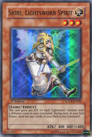 Shire, Lightsworn Spirit [SOVR-EN082] Super Rare - Yu-Gi-Oh! - Card Brawlers | Quebec | Canada |