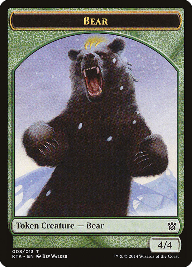 Bear Token [Khans of Tarkir Tokens] - Magic: The Gathering - Card Brawlers | Quebec | Canada |