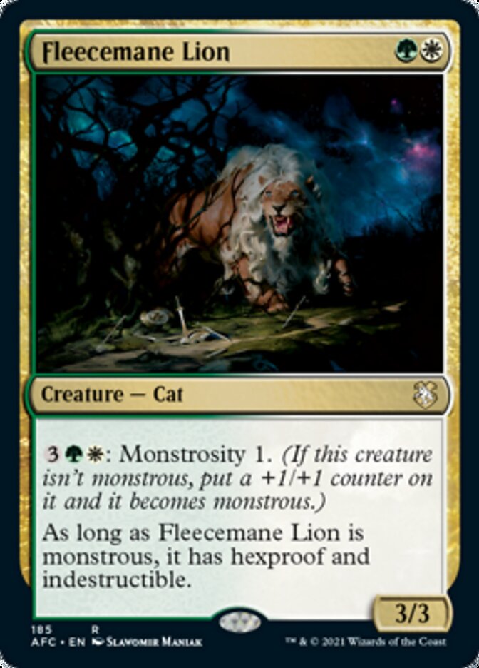 Fleecemane Lion [Dungeons & Dragons: Adventures in the Forgotten Realms Commander] - Magic: The Gathering - Card Brawlers | Quebec | Canada |