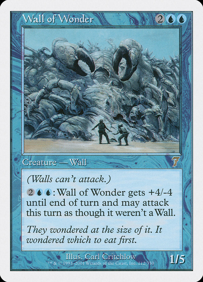Wall of Wonder [Seventh Edition] - Magic: The Gathering - Card Brawlers | Quebec | Canada |