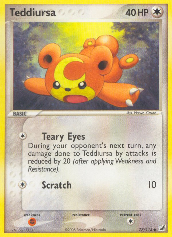 Teddiursa (77/115) [EX: Unseen Forces] - Pokémon - Card Brawlers | Quebec | Canada |