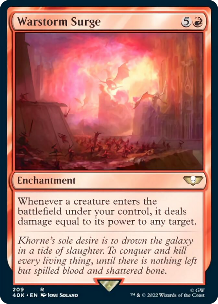 Warstorm Surge (Surge Foil) [Warhammer 40,000] - Magic: The Gathering - Card Brawlers | Quebec | Canada |
