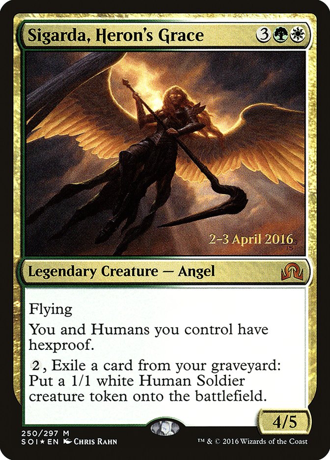 Sigarda, Heron's Grace [Shadows over Innistrad Prerelease Promos] - Magic: The Gathering - Card Brawlers | Quebec | Canada |