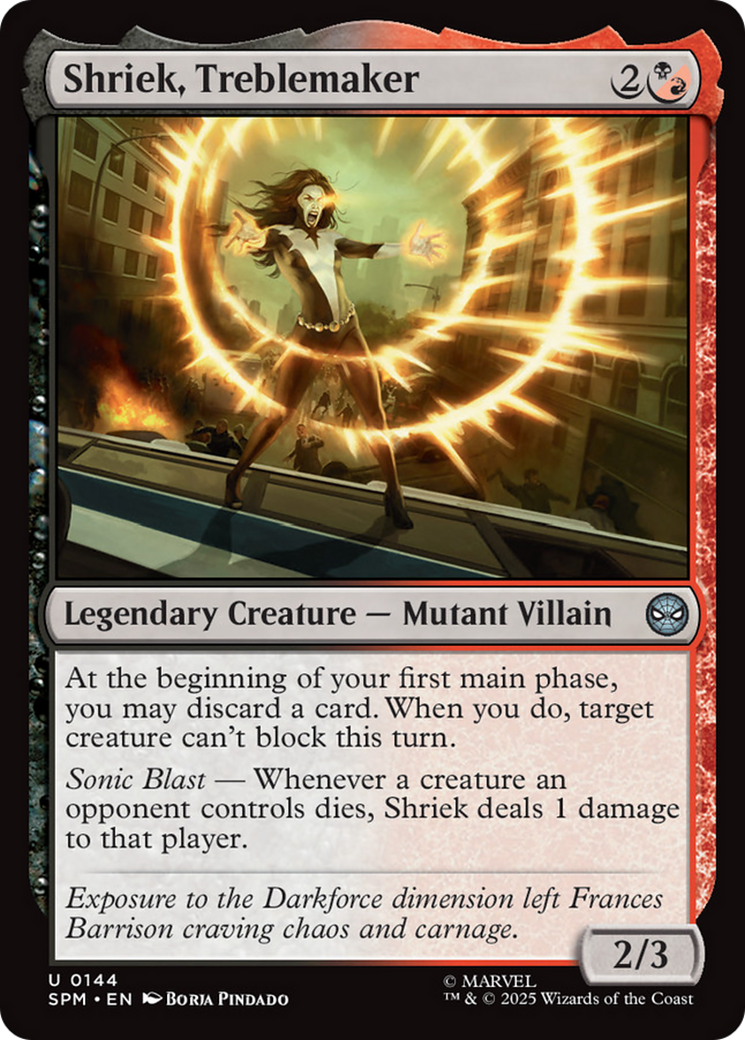 Shriek, Treblemaker [Marvel's Spider-Man] - Magic: The Gathering - Card Brawlers | Quebec | Canada |