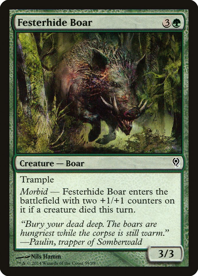 Festerhide Boar [Duel Decks: Jace vs. Vraska] - Magic: The Gathering - Card Brawlers | Quebec | Canada |