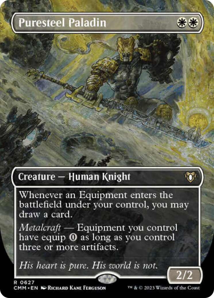 Puresteel Paladin (Borderless Alternate Art) [Commander Masters] - Magic: The Gathering - Card Brawlers | Quebec | Canada |