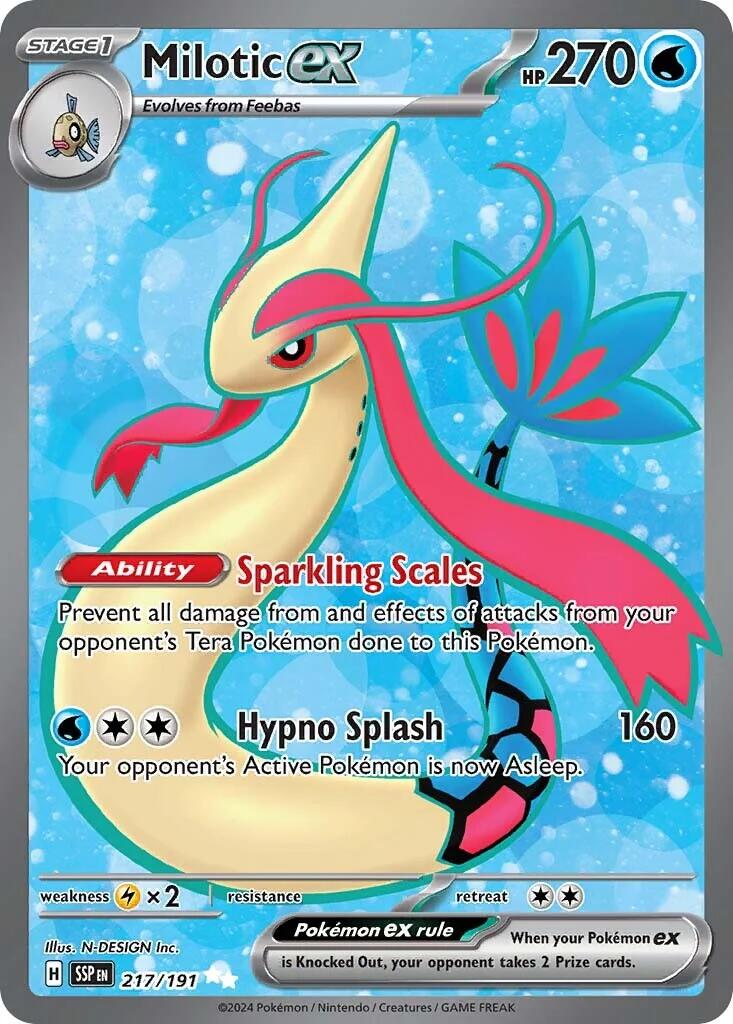 Milotic ex (217/191) [Scarlet & Violet: Surging Sparks] - Pokémon - Card Brawlers | Quebec | Canada |