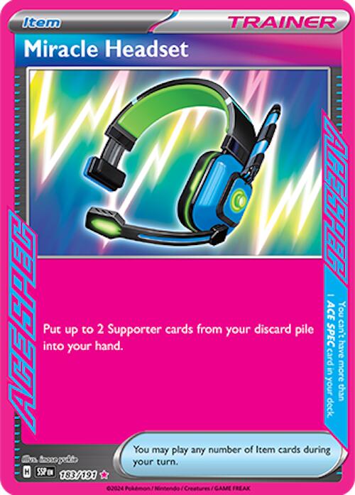 Miracle Headset (183/191) [Scarlet & Violet: Surging Sparks] - Pokémon - Card Brawlers | Quebec | Canada |