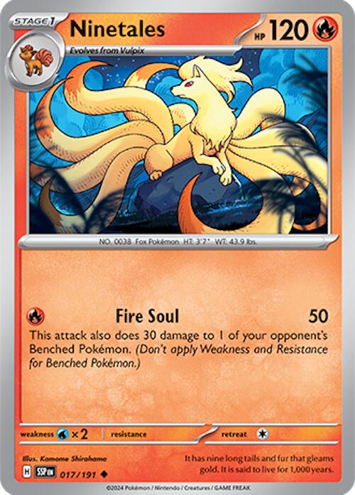 Ninetales (017/191) [Scarlet & Violet: Surging Sparks] - Pokémon - Card Brawlers | Quebec | Canada |
