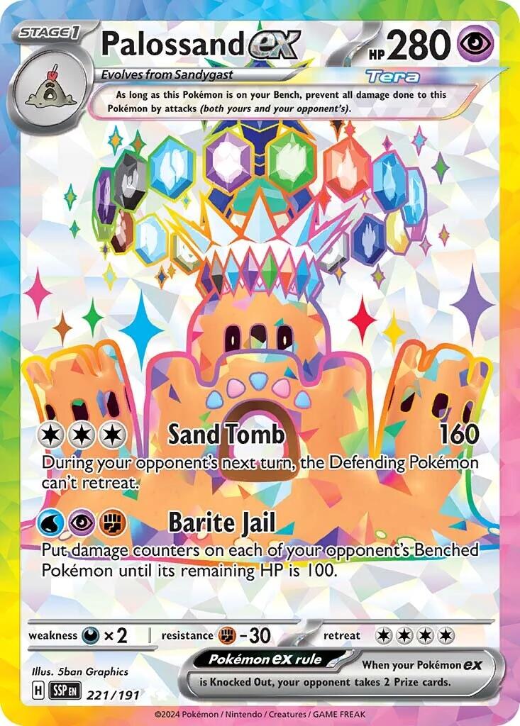 Palossand ex (221/191) [Scarlet & Violet: Surging Sparks] - Pokémon - Card Brawlers | Quebec | Canada |