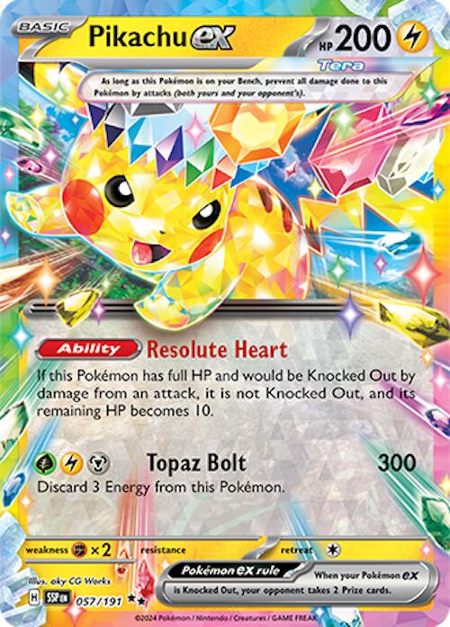 Pikachu ex (057/191) [Scarlet & Violet: Surging Sparks] - Pokémon - Card Brawlers | Quebec | Canada |