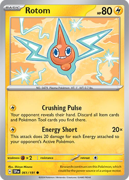 Rotom (061/191) [Scarlet & Violet: Surging Sparks] - Pokémon - Card Brawlers | Quebec | Canada |