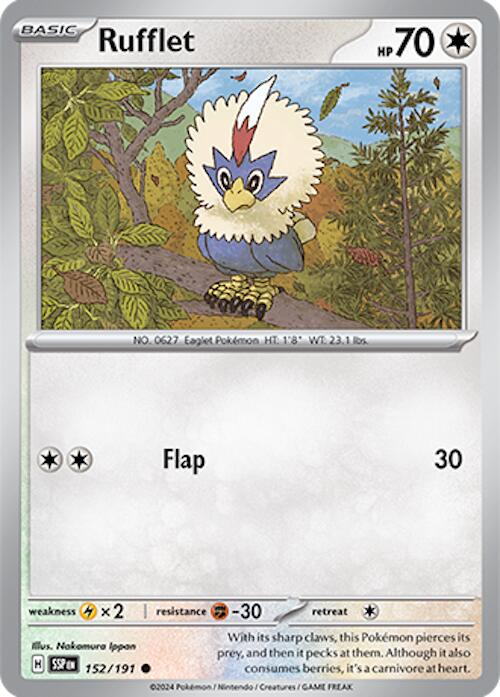 Rufflet (152/191) [Scarlet & Violet: Surging Sparks] - Pokémon - Card Brawlers | Quebec | Canada |