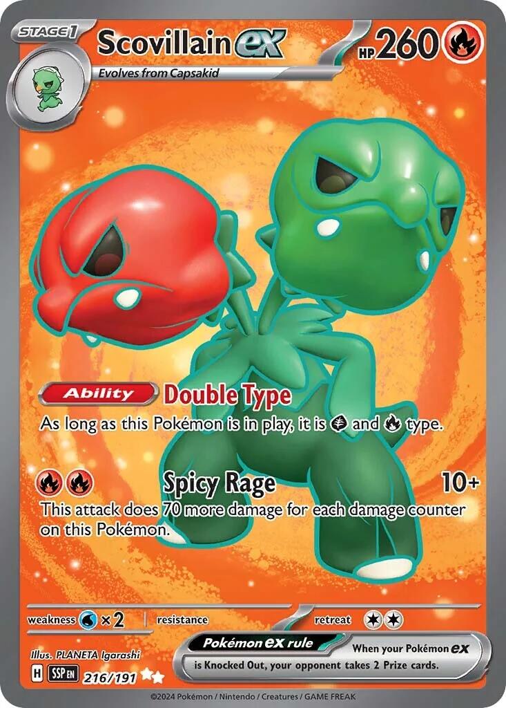 Scovillain ex (216/191) [Scarlet & Violet: Surging Sparks] - Pokémon - Card Brawlers | Quebec | Canada |