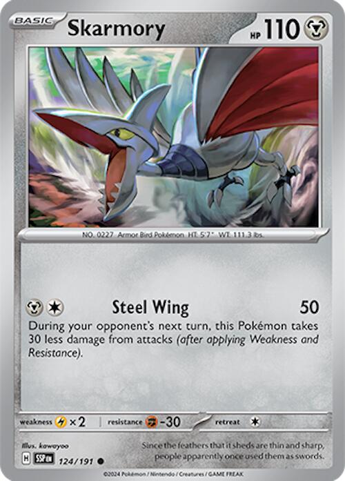 Skarmory (124/191) [Scarlet & Violet: Surging Sparks] - Pokémon - Card Brawlers | Quebec | Canada |