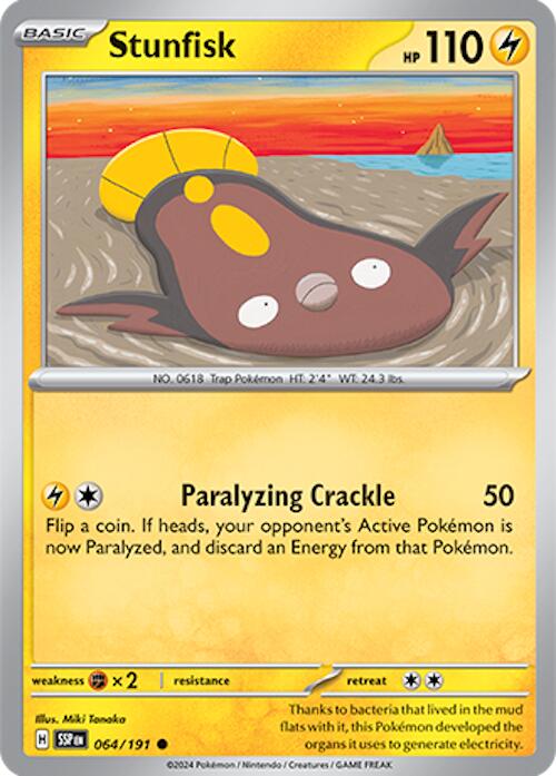 Stunfisk (064/191) [Scarlet & Violet: Surging Sparks] - Pokémon - Card Brawlers | Quebec | Canada |