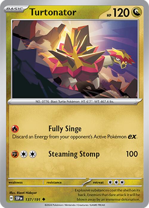 Turtonator (137/191) [Scarlet & Violet: Surging Sparks] - Pokémon - Card Brawlers | Quebec | Canada |