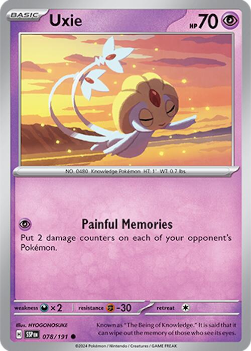 Uxie (078/191) [Scarlet & Violet: Surging Sparks] - Pokémon - Card Brawlers | Quebec | Canada |