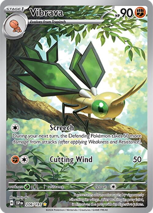 Vibrava (206/191) [Scarlet & Violet: Surging Sparks] - Pokémon - Card Brawlers | Quebec | Canada |