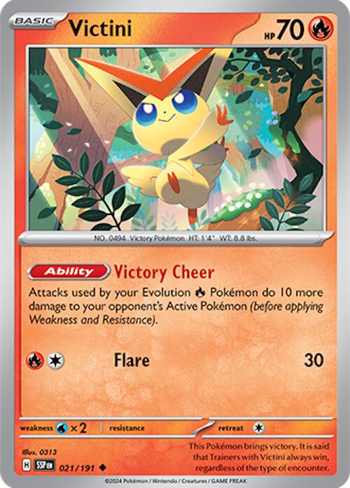 Victini (021/191) [Scarlet & Violet: Surging Sparks] - Pokémon - Card Brawlers | Quebec | Canada |