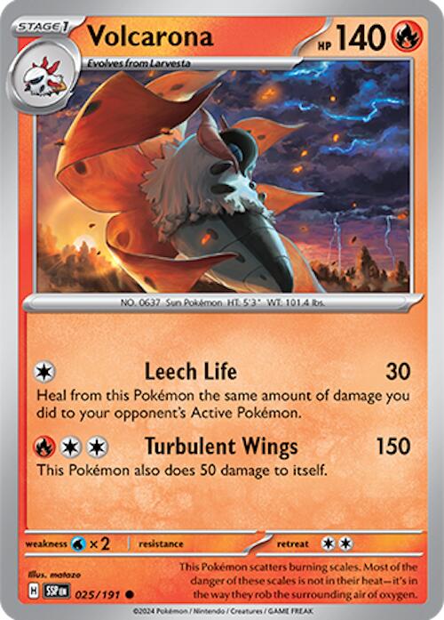 Volcarona (025/191) [Scarlet & Violet: Surging Sparks] - Pokémon - Card Brawlers | Quebec | Canada |