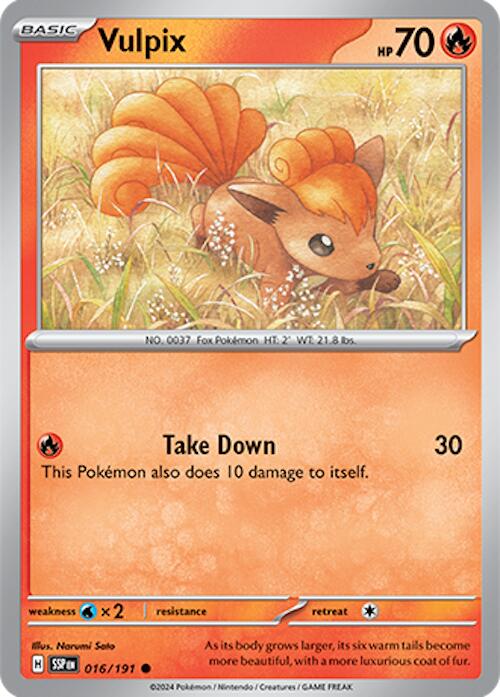 Vulpix (016/191) [Scarlet & Violet: Surging Sparks] - Pokémon - Card Brawlers | Quebec | Canada |