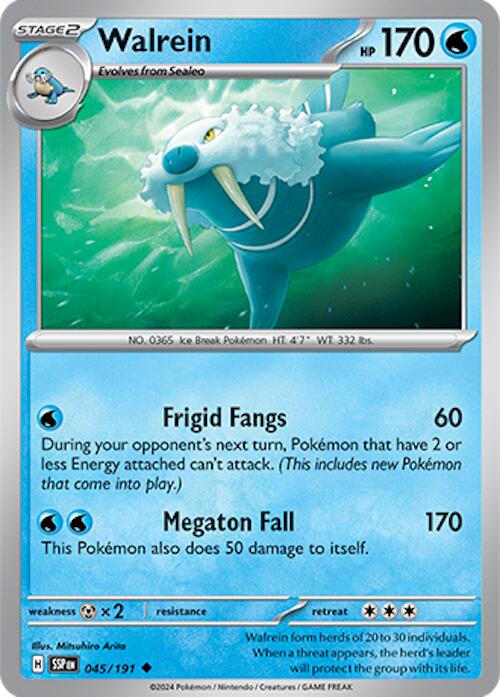 Walrein (045/191) [Scarlet & Violet: Surging Sparks] - Pokémon - Card Brawlers | Quebec | Canada |
