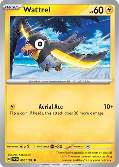 Wattrel (066/191) [Scarlet & Violet: Surging Sparks] - Pokémon - Card Brawlers | Quebec | Canada |
