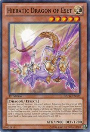 Hieratic Dragon of Eset [GAOV-EN020] Common - Yu-Gi-Oh! - Card Brawlers | Quebec | Canada |