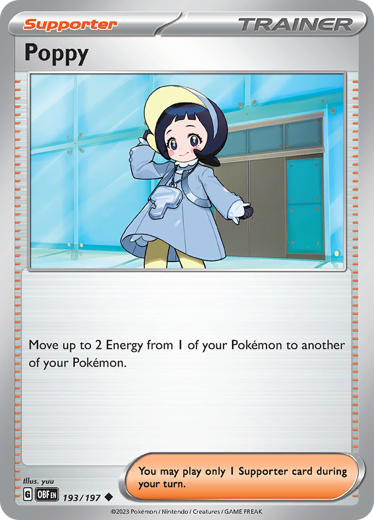 Poppy (193/197) [Scarlet & Violet: Obsidian Flames] - Pokémon - Card Brawlers | Quebec | Canada |