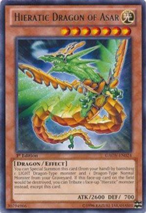 Hieratic Dragon of Asar [GAOV-EN024] Rare - Yu-Gi-Oh! - Card Brawlers | Quebec | Canada |