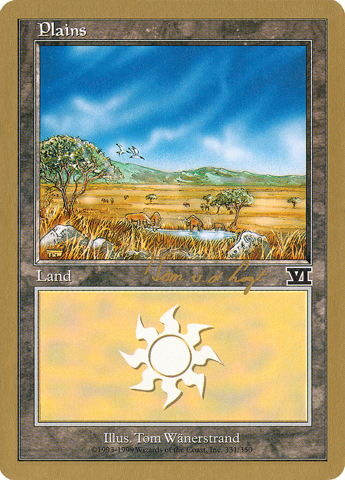 Plains (tvdl331) (Tom van de Logt) [World Championship Decks 2000] - Magic: The Gathering - Card Brawlers | Quebec | Canada |