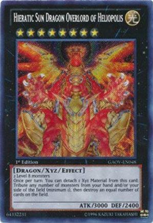 Hieratic Sun Dragon Overlord of Heliopolis [GAOV-EN048] Secret Rare - Yu-Gi-Oh! - Card Brawlers | Quebec | Canada |
