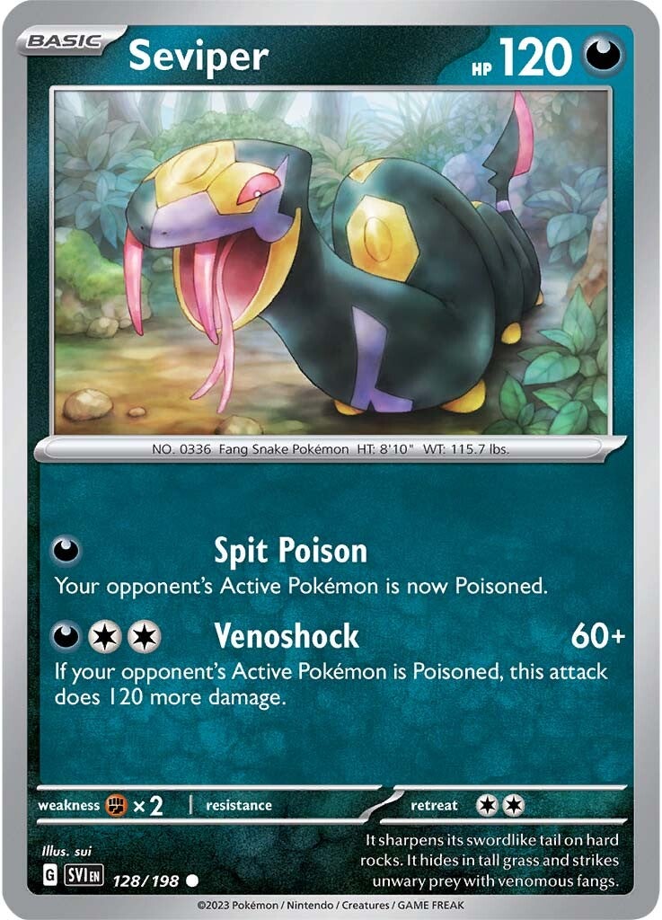 Seviper (128/198) [Scarlet & Violet: Base Set] - Pokémon - Card Brawlers | Quebec | Canada |