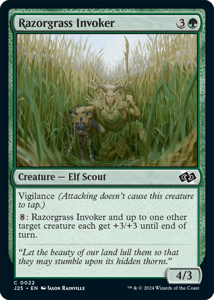 Razorgrass Invoker [Foundations Jumpstart] - Magic: The Gathering - Card Brawlers | Quebec | Canada |