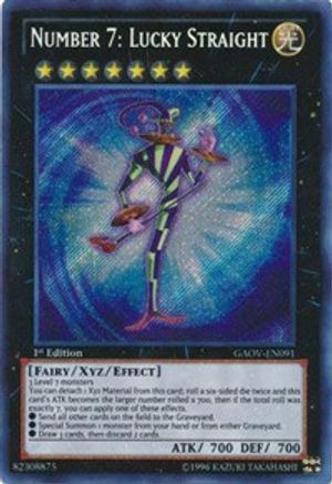 Number 7: Lucky Straight [GAOV-EN091] Secret Rare - Yu-Gi-Oh! - Card Brawlers | Quebec | Canada |