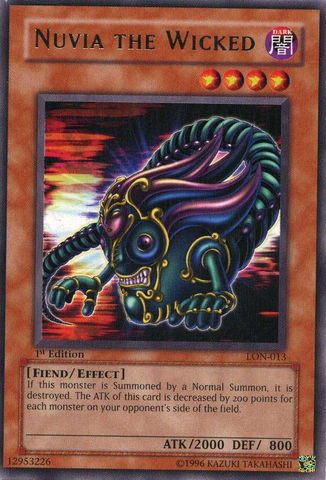 Nuvia the Wicked [LON-013] Rare - Yu-Gi-Oh! - Card Brawlers | Quebec | Canada |