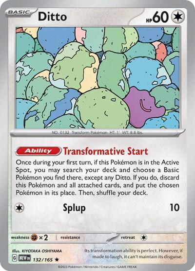 Ditto (132/165) (Non-Holo) [Scarlet & Violet 151] - Pokémon - Card Brawlers | Quebec | Canada |