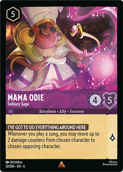 Mama Odie - Solitary Sage (57/204) [Azurite Sea] - Disney - Card Brawlers | Quebec | Canada |