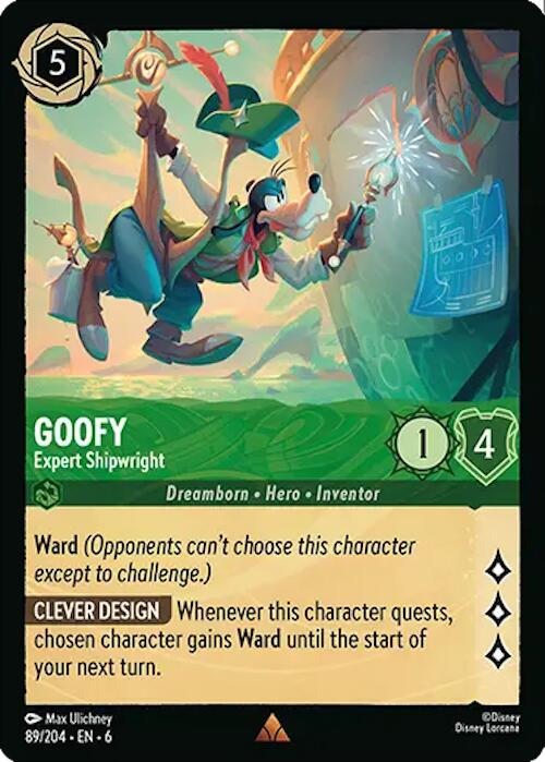 Goofy - Expert Shipwright (89/204) [Azurite Sea] - Disney - Card Brawlers | Quebec | Canada |