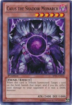 Caius the Shadow Monarch [BP01-EN018] Rare - Yu-Gi-Oh! - Card Brawlers | Quebec | Canada |