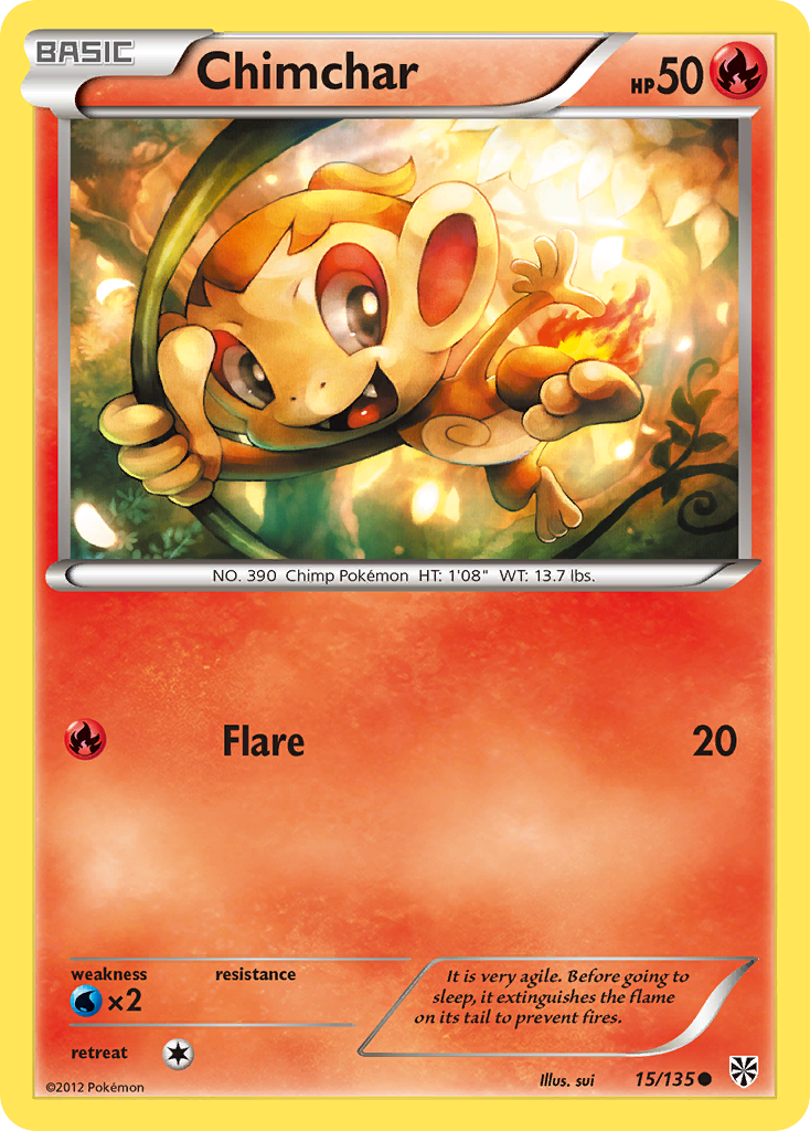 Chimchar (15/135) [Black & White: Plasma Storm] - Pokémon - Card Brawlers | Quebec | Canada |