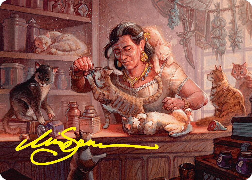 Cat Collector Art Card (1/54) (Gold-Stamped Signature) [Foundations Art Series] - Magic: The Gathering - Card Brawlers | Quebec | Canada |